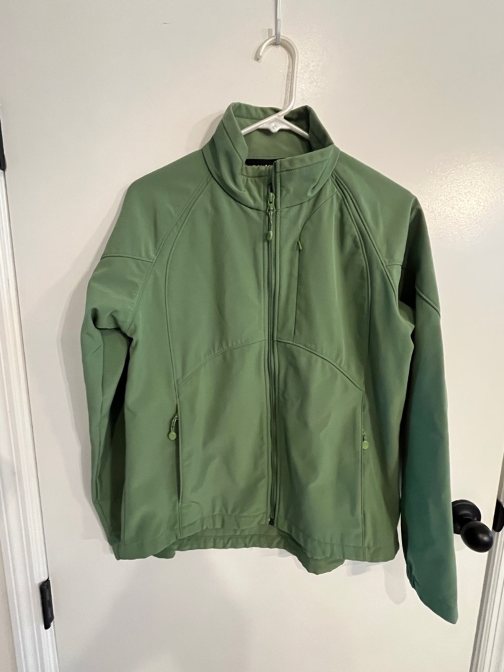 Women’s size medium Black Diamond green stretch zip up fleece jacket